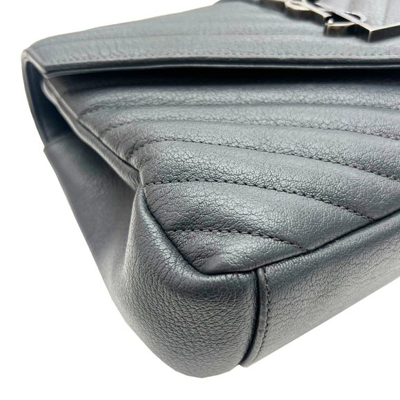 SAINT LAURENT Saint Laurent Monogram College Chain Shoulder Bag 2way Silver M... - Picture 6 of 13